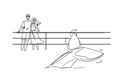 australia whale watching vector Product Image 1
