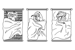rest woman sleep poses vector Product Image 1