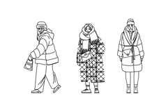 boots woman winter fashion vector Product Image 1