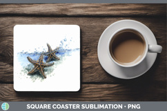 GorgeousSEA 02 Sketch Square Coaster design.