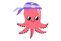 Sea Fish Pirate Clipart. Ocean Underwater Product Image 8