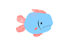 Underwater Clipart Cartoon Ocean Fish Sea Life PNG Product Image 5