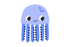 Cute Ocean Life Clipart: 19 Hand-Drawn Underworld Creatures Product Image 3