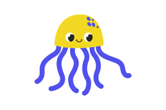 Cute Ocean Life Clipart: 19 Hand-Drawn Underworld Creatures Product Image 5