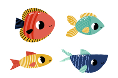 Fish Ocean Life Clipart. Under the sea Product Image 9