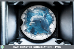 GorgeousSea 3D Hole Car Coaster design.