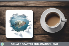 GorgeousSea 3D Hole Square Coaster design.