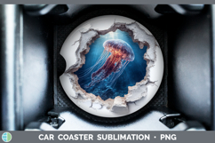 GorgeousSea 3D Hole Car Coaster design.