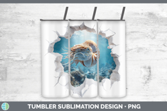 GorgeousSea 3D Hole Tumbler design.