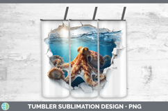 GorgeousSea 3D Hole Tumbler design.
