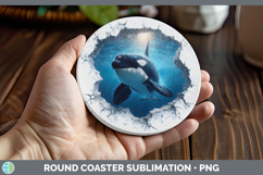 GorgeousSea 3D Hole Round Coaster design.