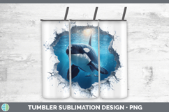 GorgeousSea 3D Hole Tumbler design.