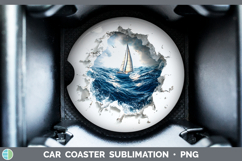 GorgeousSea 3D Hole Car Coaster design.