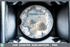 GorgeousSea 3D Hole Car Coaster design.