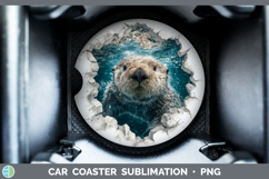 GorgeousSea 3D Hole Car Coaster design.