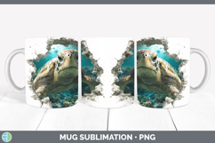 GorgeousSea 3D Hole Mug Wrap design.