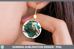 GorgeousSea 3D Hole Round Earrings design.
