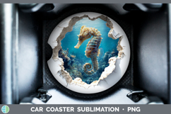 GorgeousSea 3D Hole Car Coaster design.