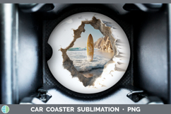 GorgeousSea 3D Hole Car Coaster design.