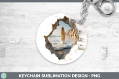 GorgeousSea 3D Hole Keychain design.