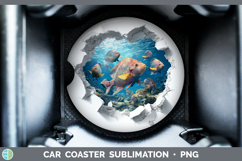 GorgeousSea 3D Hole Car Coaster design.