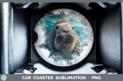 GorgeousSea 3D Hole Car Coaster design.