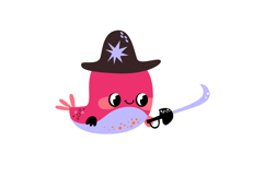 Sea Fish Pirate Clipart. Ocean Underwater Product Image 7