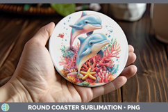 GorgeousSea Adorable Round Coaster design.