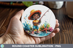 GorgeousSea Adorable Round Coaster design.