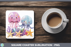 GorgeousSea Adorable Square Coaster design.