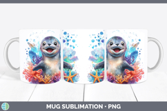 GorgeousSea Adorable Mug Wrap design.