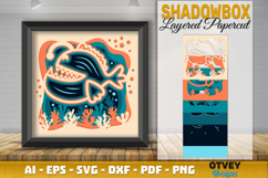 Anglerfish in a seabed atmosphere 3D Layered Papercut Product Image 2