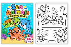 Sea Animal Coloring Pages for Kids