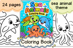 Sea Animal Coloring Pages for Kids