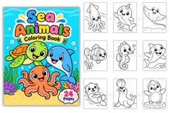 Sea Animal Coloring Pages for Kids