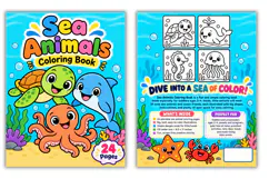 Sea Animal Coloring Pages for Kids