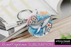 Sea Animals Keychain - Summer Keychain Sublimation Design Product Image 1