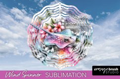 Sea Animals Wind Spinner - Summer Wind Spinner Sublimation Product Image 1