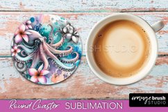 Sea Animals Coaster Sublimation - Beach Round Coaster Bundle Product Image 7