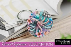 Sea Animals Keychain - Summer Keychain Sublimation Design Product Image 1
