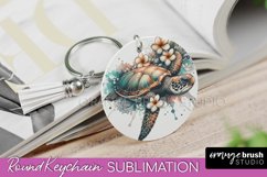 Sea Animals Keychain - Summer Keychain Sublimation Design Product Image 1
