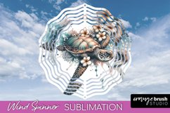 Sea Animals Wind Spinner - Summer Wind Spinner Sublimation Product Image 1