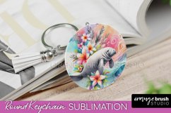 Sea Animals Keychain - Summer Keychain Sublimation Design Product Image 1