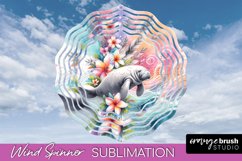 Sea Animals Wind Spinner - Summer Wind Spinner Sublimation Product Image 1