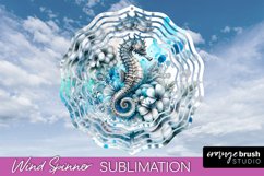 Sea Animals Wind Spinner - Summer Wind Spinner Sublimation Product Image 1