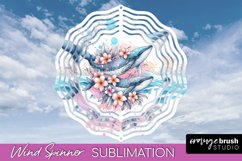 Sea Animals Wind Spinner - Summer Wind Spinner Sublimation Product Image 1