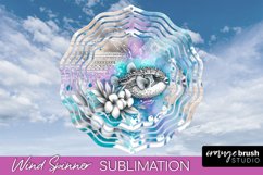 Sea Animals Wind Spinner - Summer Wind Spinner Sublimation Product Image 1