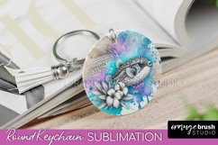 Sea Animals Keychain - Summer Keychain Sublimation Design Product Image 1