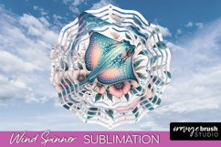Sea Animals Wind Spinner - Summer Wind Spinner Sublimation Product Image 1