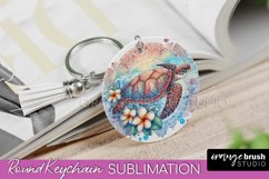 Sea Animals Keychain - Summer Keychain Sublimation Design Product Image 1